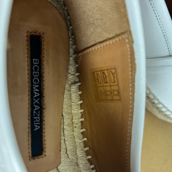 Updated Espadrille by BCBGMAXAZRIA: Handmade Leather Size 37 NWOT TINY DAMAGE - Picture 8 of 9